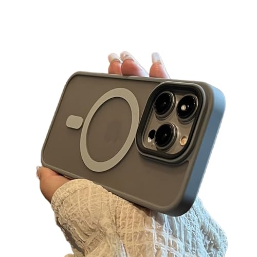 Coque iPhone 11 antichoc gris mat housse magnétique induction