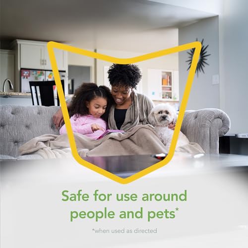 Raid Essentials Multi-Insect Killer Spray, Child and Pet Safe, for Indoor Use, Lemongrass Scent, 12 fl oz