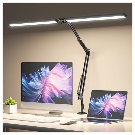 CHICLEW Lampada da Scrivania con Morsetto,