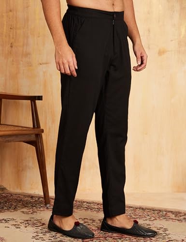 Image of Amazon Brand - Symbol mens Cotton Nehru Jacket Kurta Pant Set (3pcs)