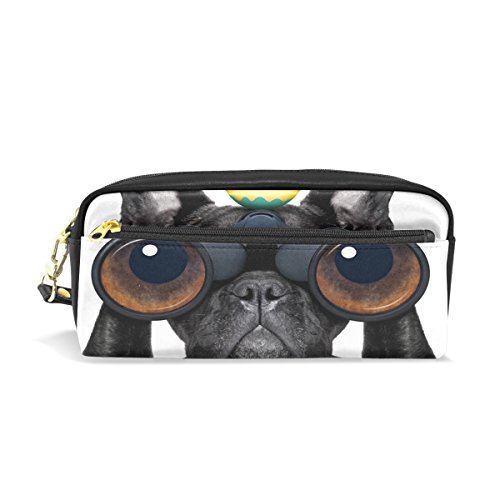 Preisvergleich Produktbild ISAOA Federmäppchen für Studenten, große Kapazität, Reißverschluss, Schreibwaren, Zubehör Federmäppchen für Mädchen und Jungen, große Kapazität, kreatives Watching Hund Federmäppchen