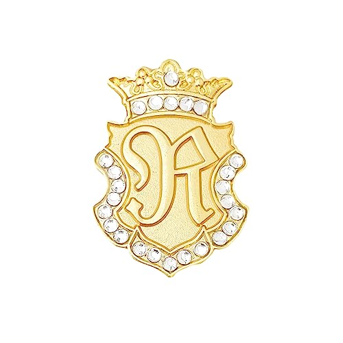 Marker Made With Austrian Crystals | Matching Crown Magnetic Hat Clip Included | Personalized Letter/name Golf Accessory | Golfer Gift