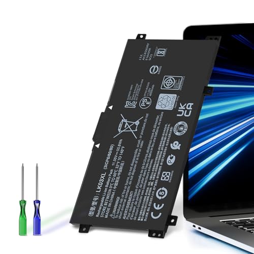 HP Envy X360 Battery LK03XL L09281-855 916814-855 HSTNN-LB7U Replacement for HP Envy X360 Convertible 15m-cn0xxx 15m-bp0xx 15-bq0xx 15m-cp0011dx 17-ae1xx 17-bw0xxx 17-ce0002ca 15-cr0037wm