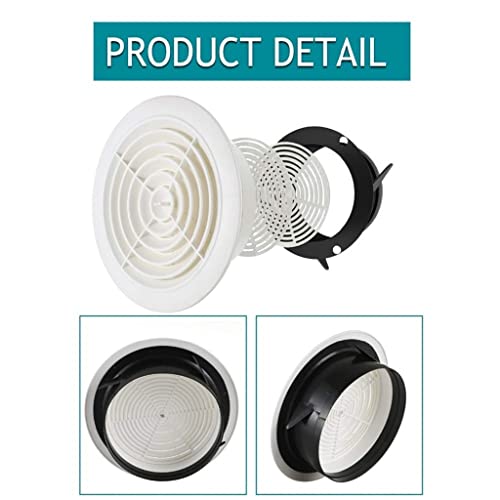 Rejilla de ventilación ajustable redonda para aire de 150 mm miniatura 2