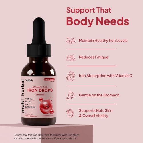 Wish Fusion Liquid Iron Drops Supplement