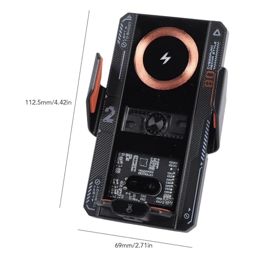 Soporte para automóvil con sujeción automática que soluciona la batería baja con 66W 6