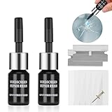 Windshield Repair Kit, 2025 Universal Windshield Crack Repair Liquid, Rock Chip Repair kit Windshield, Automotive Windscreen Tool Quick and Efficiency fix for Chips Cracks Star-Shaped Crack Bulls-Eye