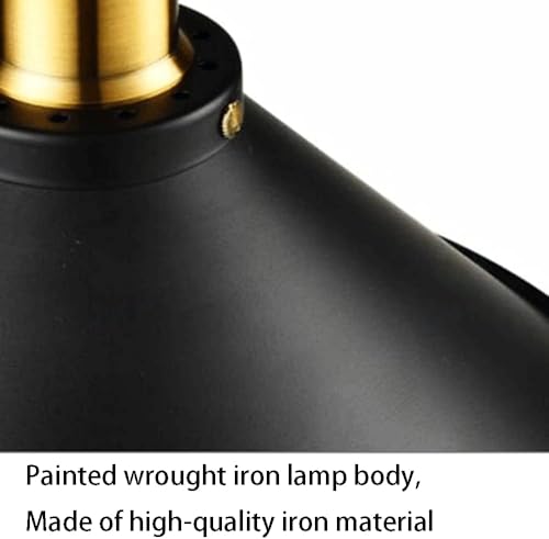 Lustre moderne à LED finition noir mat style industriel 26cm