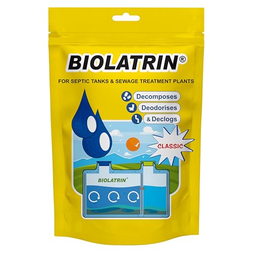BIOLATRIN CLASSIC - Activador biológico para fosa séptica - 400g - Eliminador de Olores - Enzimático desatascador de tuberías - Resultados Rápidos - Fácil de usar, Eficiente, Seguro