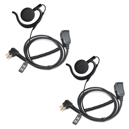 Oreillette radio Motorola DP1400 avec micro 2 broches et bouton PTT net