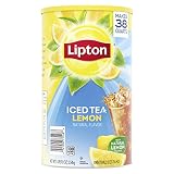 Lipton Iced Tea Mix For a Refreshing Cool Beverage Lemon Black Tea Sweetened With Real Cane Sugar 38