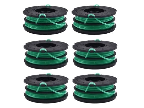 Daaxing Strimmer Spool Line for Black & Decker GL701 GL710 GL716 GL720 GL741 Cordless Trimmer Spool Line Accessories (6pcs)