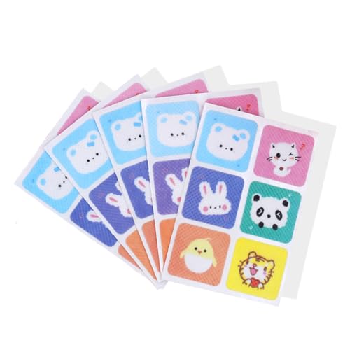 fKiZanthene 30 Pcs Kids Sleep Patches Cartoon Plant Essential Oil Stickers Natural Sleep Support for Home Bedroom Travel