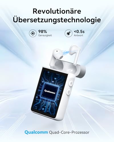 Wooask A9S Echtzeit-Übersetzer Kopfhörer (144 Sprachen)