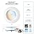 PARMIDA (12 Pack) 5/6 Inch 5CCT LED Recessed Lighting, Dimmable, 12W, 1000LM, 2700K/3000K/4000K/5000K/6000K 5 Color Selectable, Baffle Trim Retrofit Can Light, ETL & Energy Star Certified
