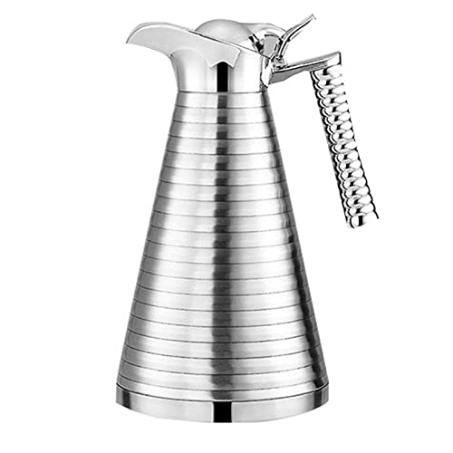 Thermoskanne,Edelstahl Teekanne Kaffeekanne,Isolierkanne for Kaffee Milch Tee Saft (1.5L)