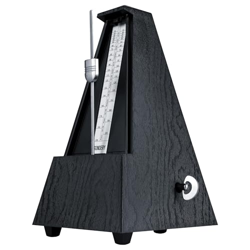 Métronome mécanique étui grain de bois pour violon et saxophone