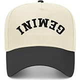 Gemini Upside Down Reversed Vintage Trucker Hat | Premium Adjustable Snapback Baseball Hat for Men & Women (US, Alpha, One Size, Black/Natural)