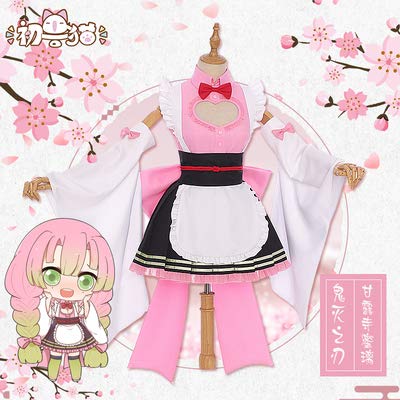【コミックランド製】甘露寺蜜璃　ほぼフルセット　L　コスプレ衣装　E-9951★ コミックランド製】甘露寺蜜璃 ほぼフルセット L コスプレ衣装 E