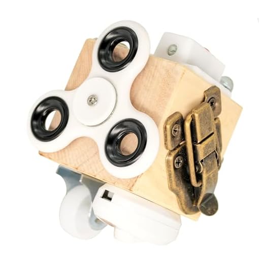 Busy Boxes for Dementia Patients, Fidget Boards for Adults with Dementia, Busy Cube Sensory Toys for Elderly, Alzheimers Activities & Therapeutic Gifts Crafts Gadgets for Seniors with Stroke (Medium)