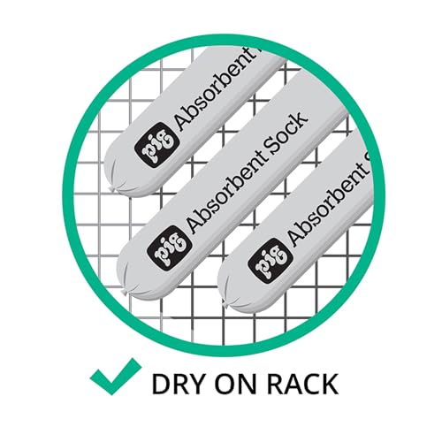 Image of PIG Mildew-Resistant Absorbent Sock | Water Absorbing Snake | 3 inch W x 4' L | Absorbs up to 1 gal per Sock | 4 Count | PIG106