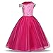 Disfraz de princesa de las niñas Cosplay de la bella durmiente (rosa,...