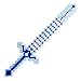 Windy City Novelties LED Crystal Light Up Pixel 8-Bit Toy Sword Retro Video Games 80s Style Birthday Gift for Toddlers and Kids Gaming Sword Sensory Toy.