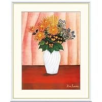 ルソー、花、希少画集画、新品額装付 Yahoo!オークション - アンリ・ルソー 花と花瓶 希少画集画 新品