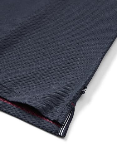 Nautica Mens Classic Short-Sleeve Solid T- Polo Shirts, Navy, Large US - image 6