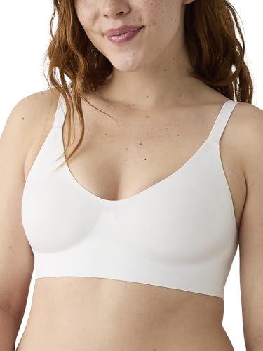 True & Co womens Soft Form V Neck Adjustable Strap Bra White XL 38C-D 40A-B US