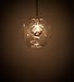 Meyda 178972 10 in. Bola Drapera Pendant44; Sparkle Silver