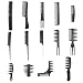 Nsiwem Peines de Peluqueria 14 piezas Peines Set Peluqueria Peine Dientes Anchos...