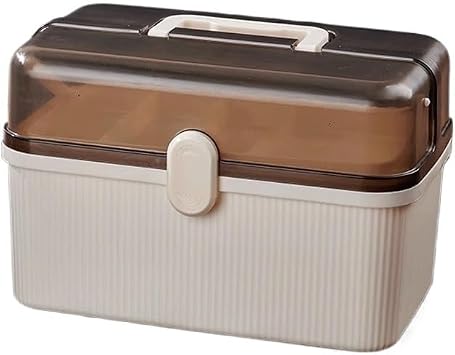 Toolbox Home Hardware Toolbox Small Item Storage Box Portable Suitcase Screw Small Toolbox Outdoor First Aid Kit Tool BoxWhite