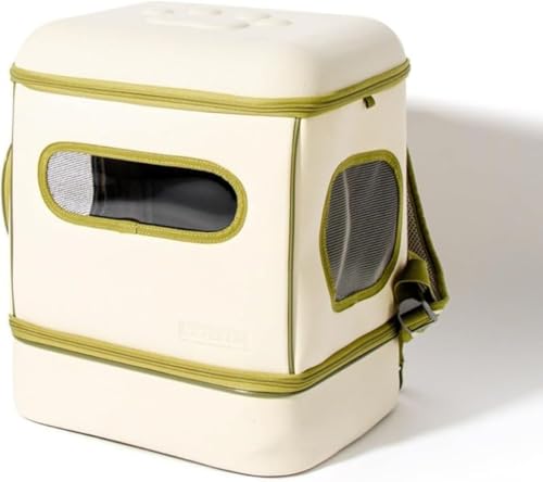 GEBYUI籐製ペットキャリー リュック ペットキャリー キャスター付き 猫 猫用 キャリー カート 犬 小型犬 ペットキャリーケース 折り畳み 取り外し可能な車輪 ドライブ 旅行 通院 防災 避難用 キャリー