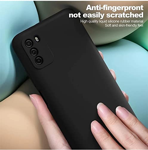 Image of Mobile Back Cover Case for Xiaomi Poco M3 (Silicone Case|CameraProtection|Black SC1510)