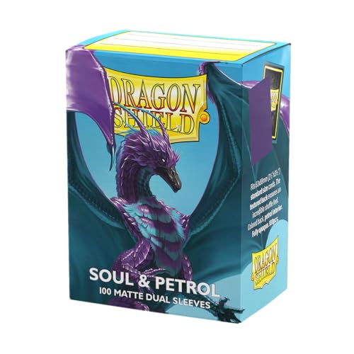 Dragon Shield | Pochettes doublement Mates de Taille Standard | 100 unités – Pochettes de Cartes de JCC Lisses et résistantes de qualité supérieure – Compatible avec Pokemon, One Piece, Magic