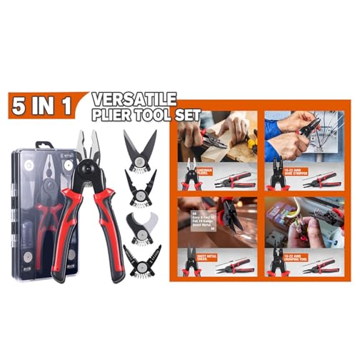 Juego de 5 en 1 pinzas combinadas con accesorios miniatura 2