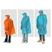 Raincoat for Hiking & Camping – Windproof 15D Nylon Rain Cloak with Extended Brim, Backpack Cover Design, 180g Lightweight Rain Gear（Orange S）