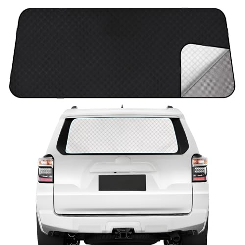 Rear windshield sunshade for Toyota 4Runner (2017-2024) with dual-layer design