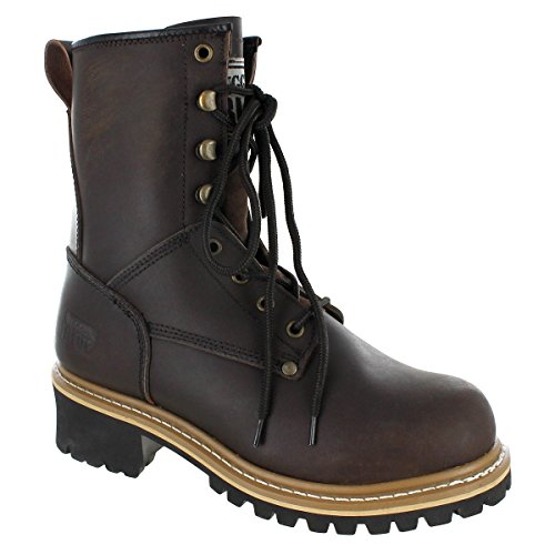 RUGGED BLUE Pioneer II Sheep Skin Lined Logger Boot