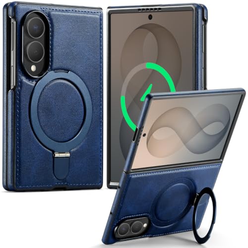CHEEWADA for Samsung Galaxy Z Fold 8 Case with Stand Slim Fit, Blue