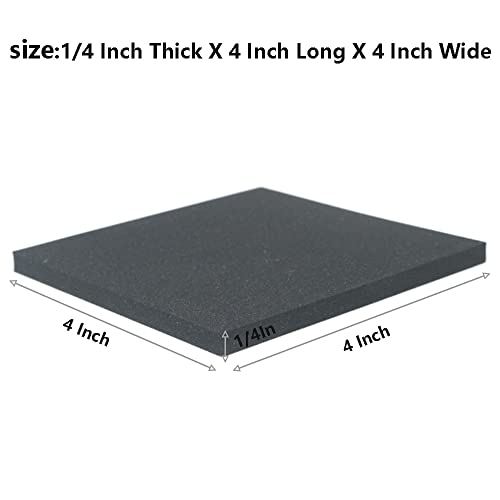 Image of Foam Padding Sheet 1 /4 inch Thick with Adhesive,Adhesive Foam Pad,Closed Cell Foam Sheet Square Rubber Pad Anti-Slip 4 inch X 4 inch X 1 /4 inch (8, 4Inch x 4Inch x1 /4Inch)