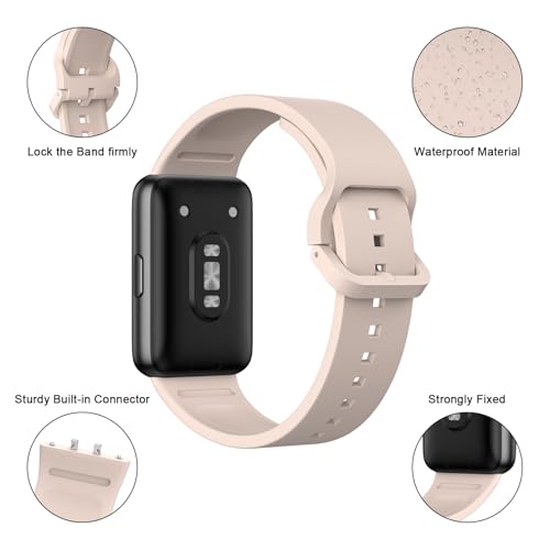 Image of Tobfit Strap Compatible for Samsung Galaxy Fit 3 (Watch Not Included), Flexible Premium Adjustable Watch Band for Galaxy Fit3 2024 SM-R390 Men & Women