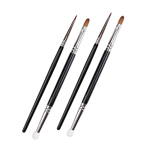 GANAZONO Pinceles De Maquillaje De Doble Cabezal Para Corrector De Cepillos Portátiles Para Acné Suministros De Maquillaje Para Imperfecciones y Manchas