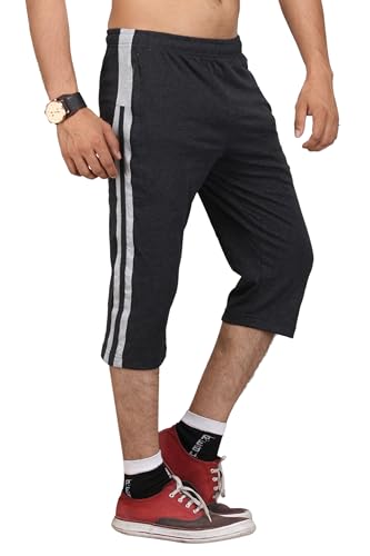 Image of VEGO Mens Cotton Three by Fourth, 3 /4, Capri, Three Quarter Plus Size