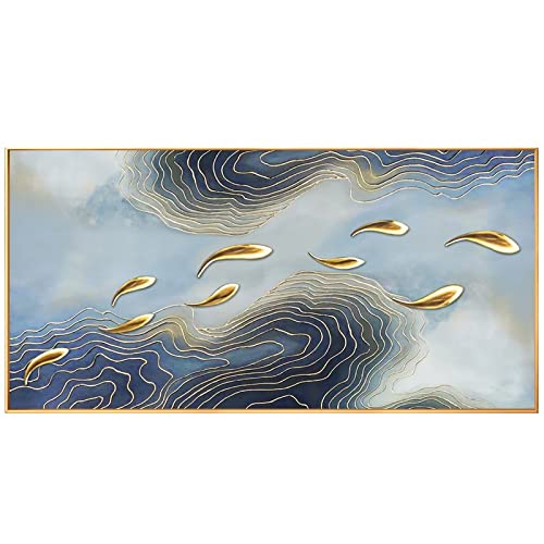 Kit complet broderie diamant poisson rouge 50x120cm idée cadeau créatif