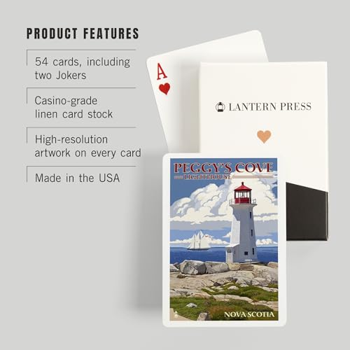 52 Cartas de Poker, Nova Scotia Peggy's Cove Lighthouse miniatura 3