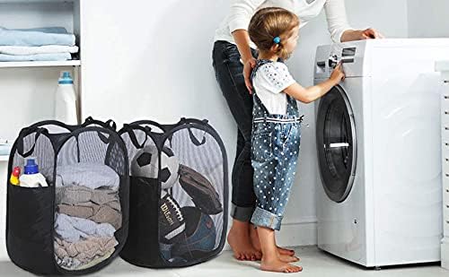 Folding Laundry Basket 75L Large Washing Basket Collapsible, Folding Baskets Washing Portable Collapsible Laundry Baskets for Bedroom and Bathroom,Foldable Cleaning Basket black laundry basket