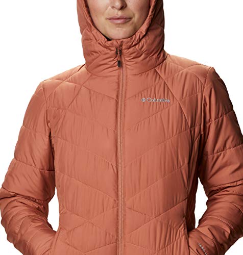 Image of Columbia Women's Omni-Heat Reflective Heavenly Hooded Hiking & Trekking Down Standard Length Jacket