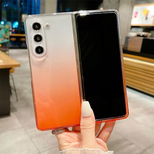 Coque transparente Z Fold 4 fine anti-rayure avec dégradé